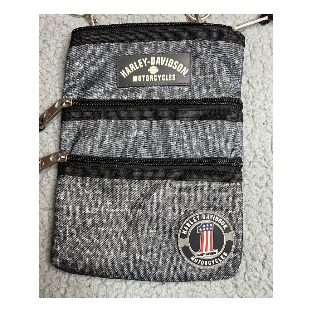 Harley-Davidson Women's Cross-Body Crossbody Sling Purse, Blue Rain